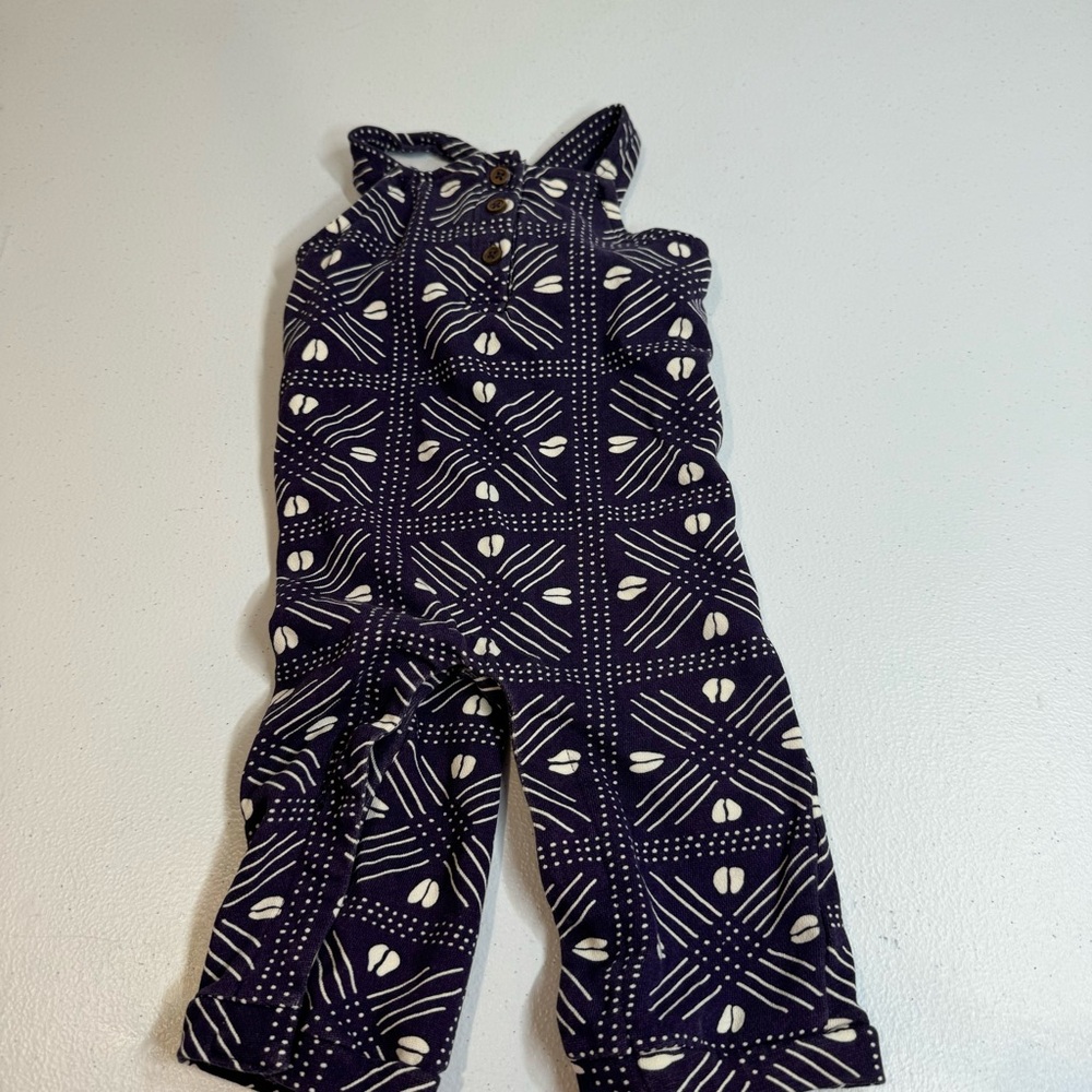 Ade + Ayo‎ Girls Purple White Overalls size 3-6 months